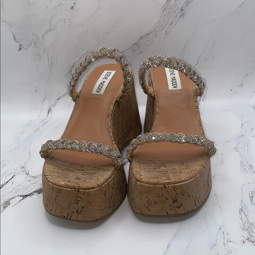 Steve Madden Women's Glittering Platform Sandals